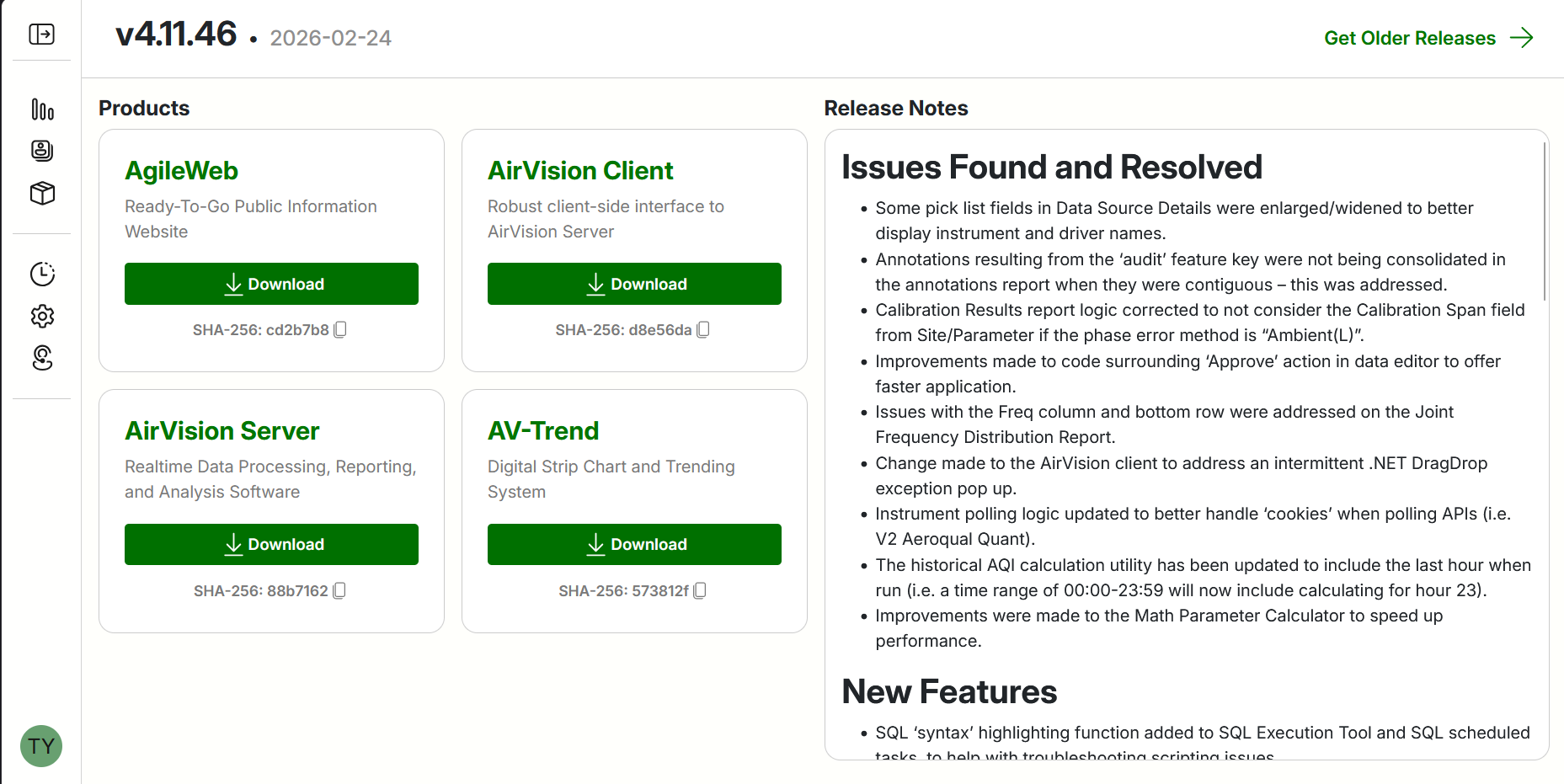 Main Landing Page of Platform